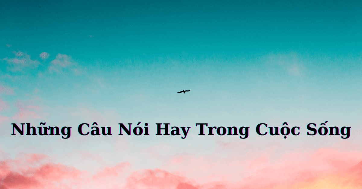 Những Câu Nói Hay Trong Cuộc Sống