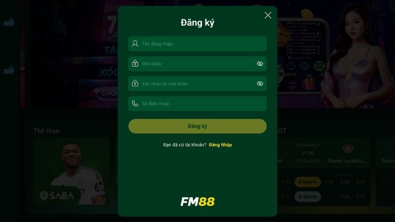 Hướng dẫn Đăng Ký FM88
