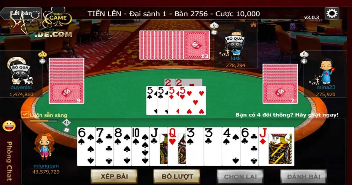 Giới Thiệu Luật Lệ Và Cách Chơi Game Bài Tiến Lên SA88