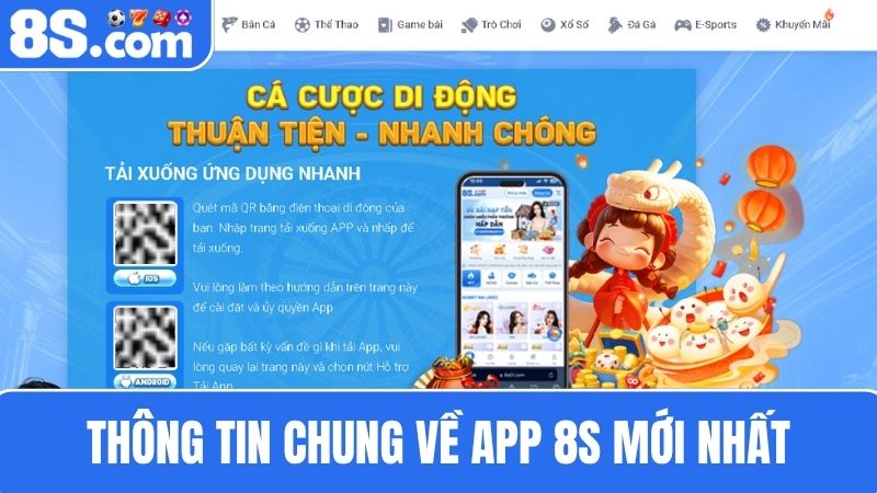 Tải app 8S phiên bản mới nhất cho điện thoại Android/iOS